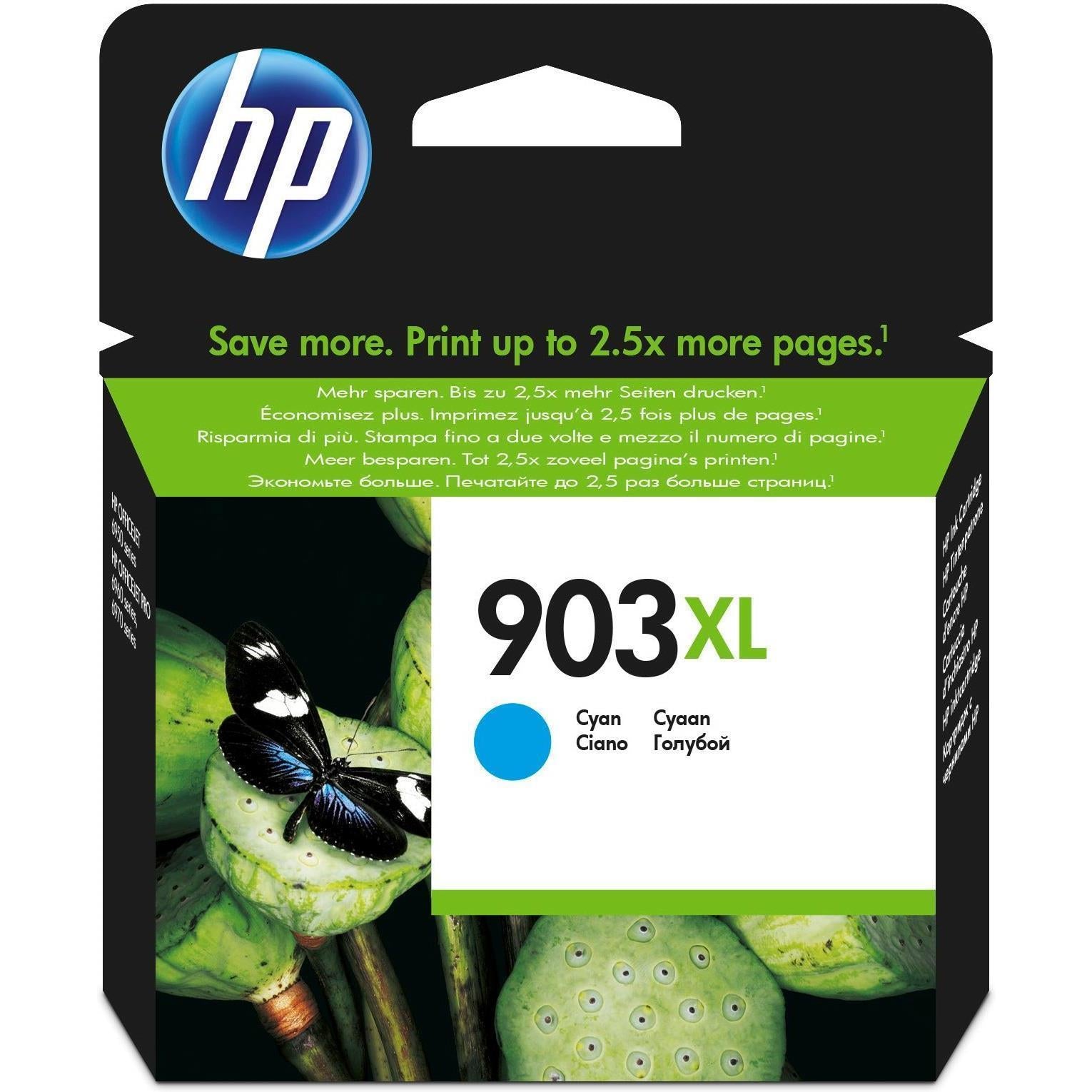 HP 903XL Cyan High Yield Printer Ink Cartridge Original T6M03AE