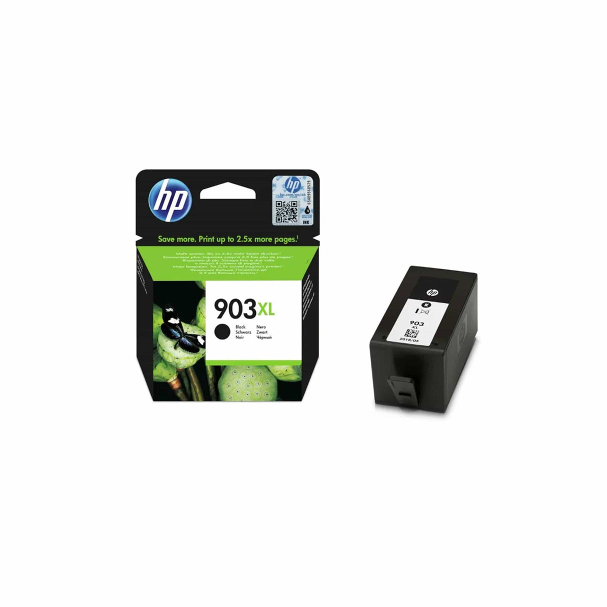 HP 903XL Black High Yield Printer Ink Cartridge Original T6M15AE