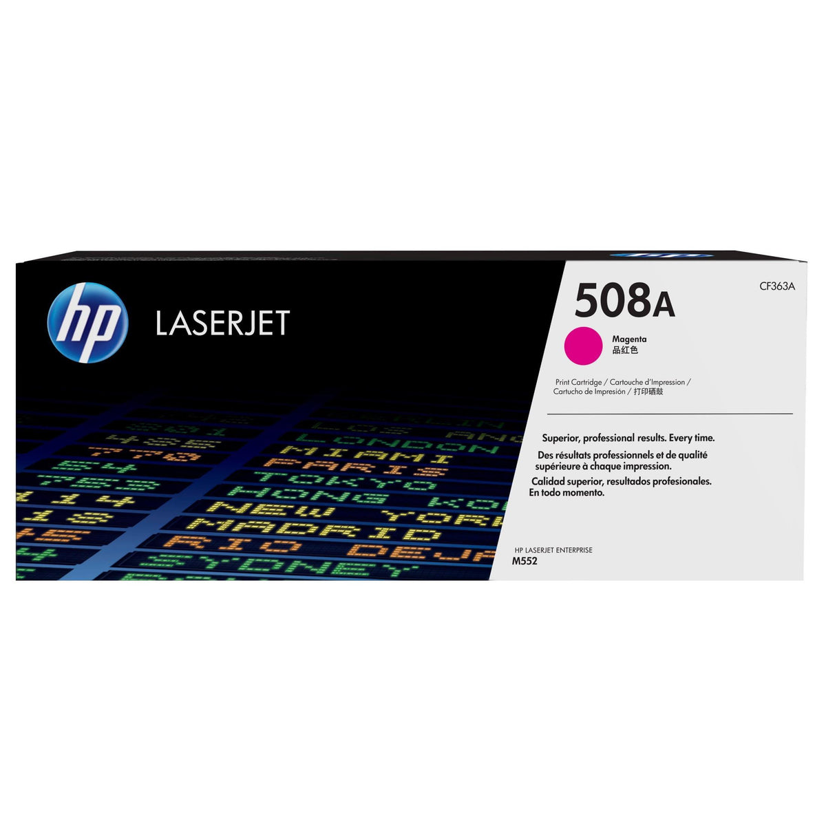 HP 508A Magenta Toner Cartridge 5,000 Pages Original CF363A Single-pac ...