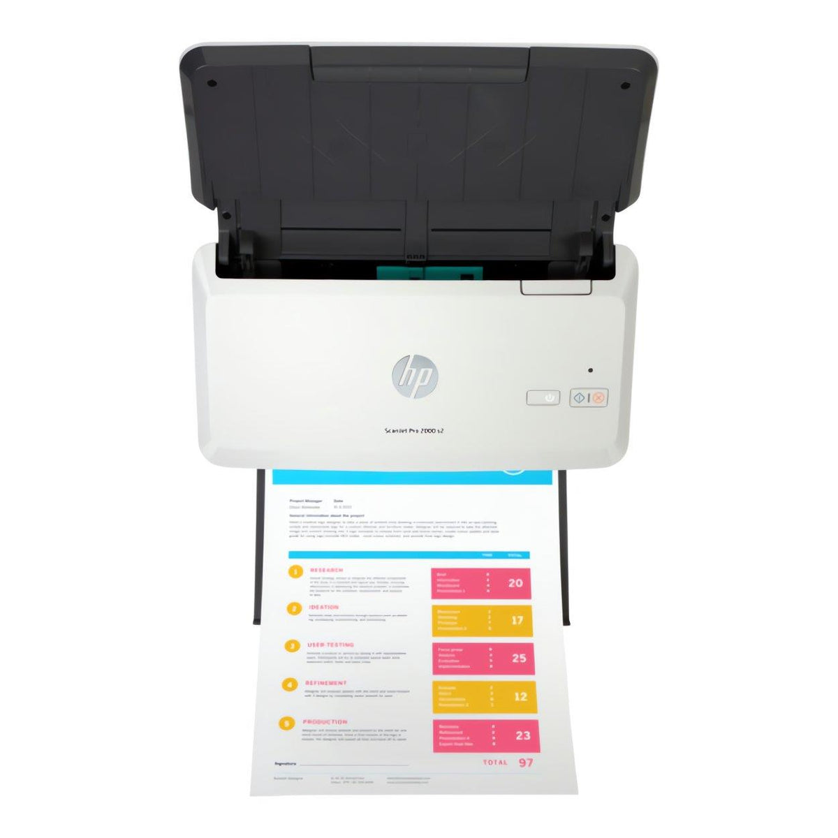 Scanjet Printer HP ScanJet Pro 2000 s2 Up to 35 ppm 600 x 600 dpi A4 Sheet-fed Scanner ...