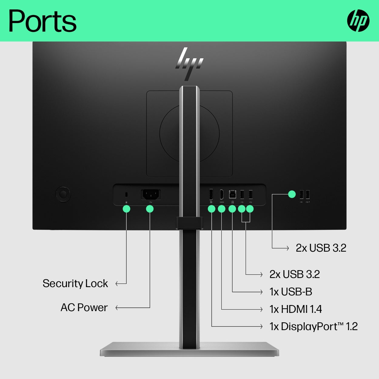 HP E22 G5 21.5-inch 1920 x 1080p FHD 16:9 75Hz 5ms LCD IPS Monitor