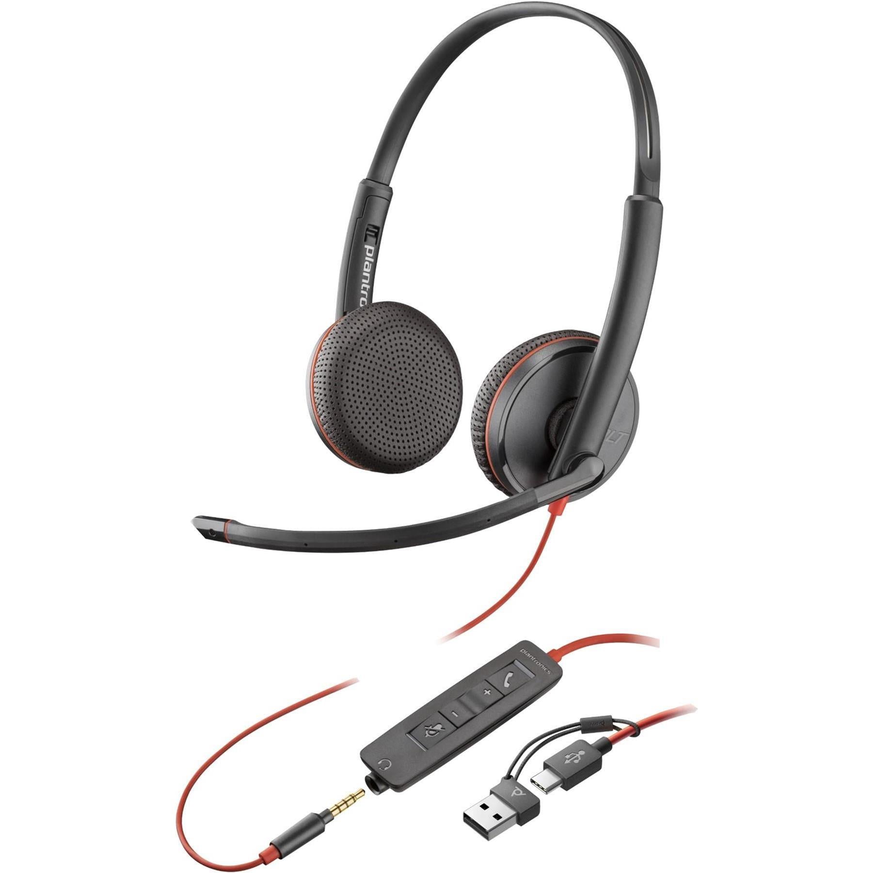 Poly Blackwire 3225 Stereo USB-C Headset 8X229A6 – HP Shop