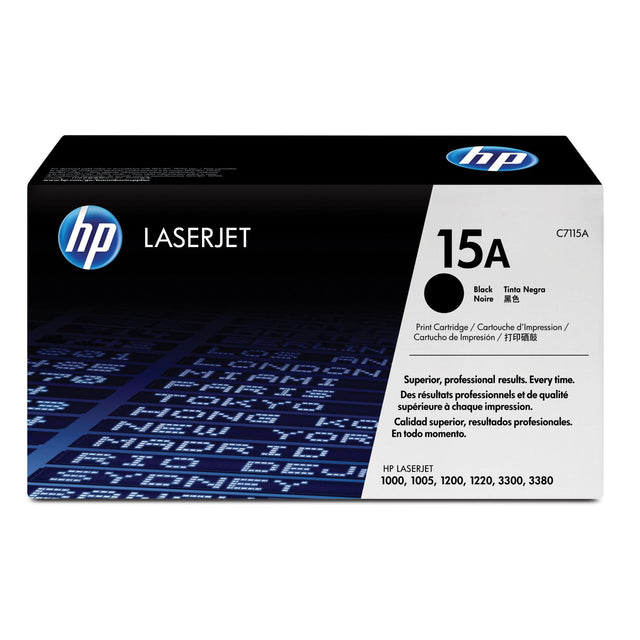 C7115a HP 15A Black Toner Cartridge 2,500 Pages Original C7115A Single-pack ...