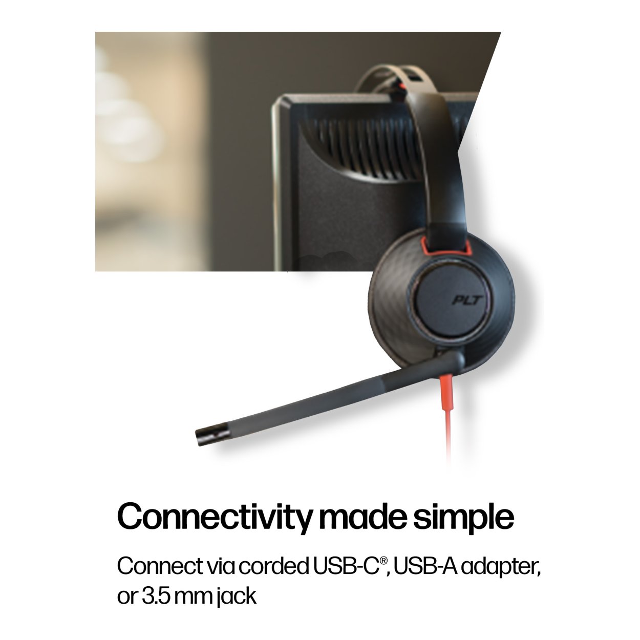 Poly Blackwire 5220 USB-A Stereo Business Headset 8X231A6 – HP Shop