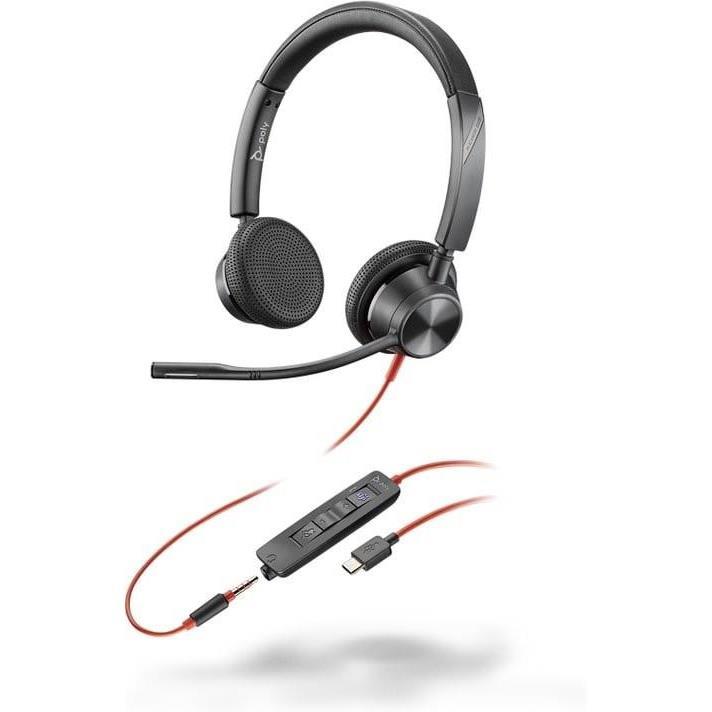 Poly Blackwire 3325 USB-C Microsoft Teams Stereo Business Headset