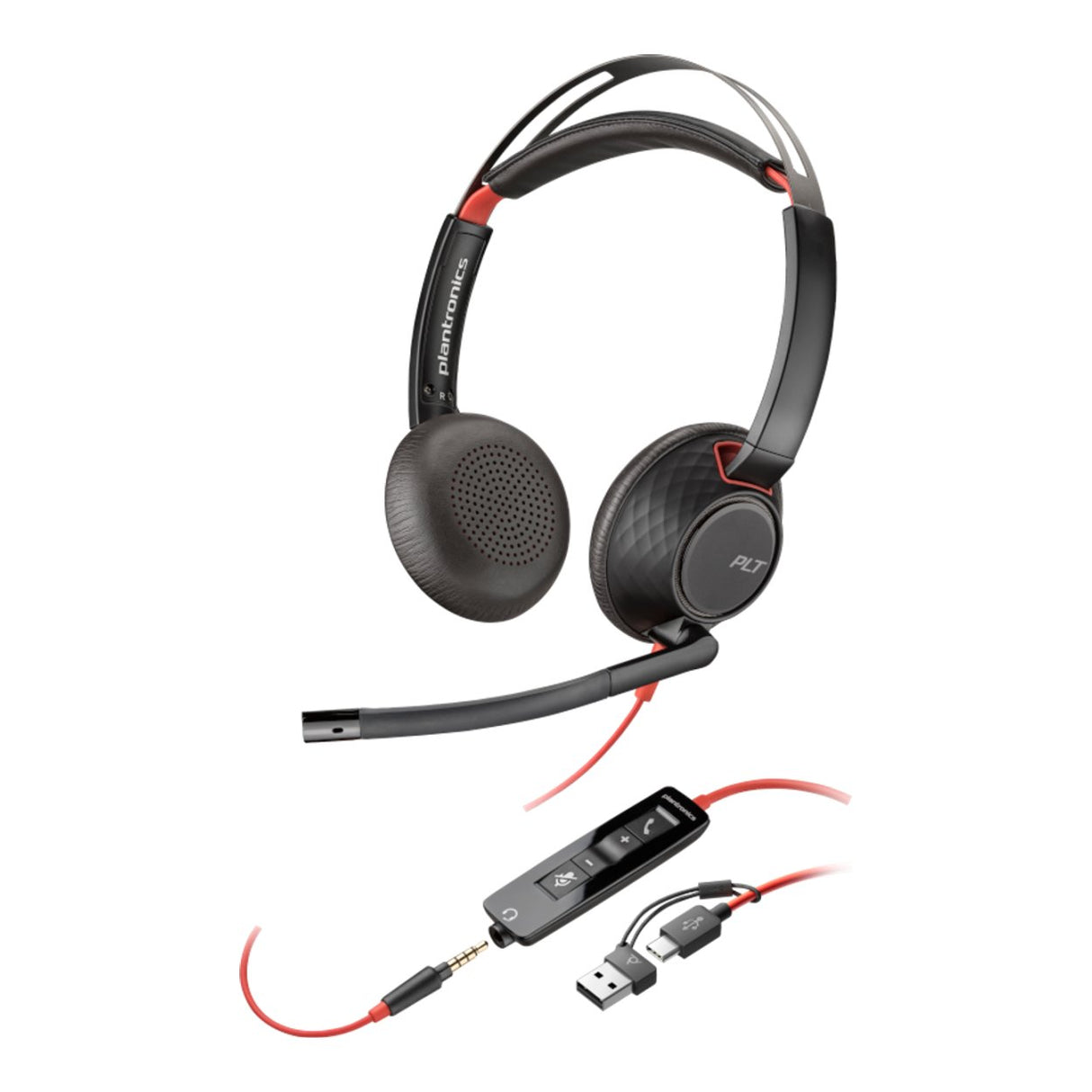 Poly Blackwire 5220 USB-A Stereo Business Headset 8X231A6