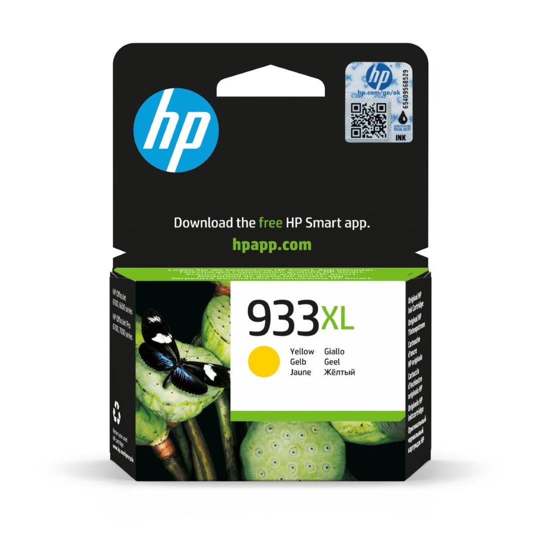 HP 933XL Yellow High Yield Printer Ink Cartridge Original CN056AE