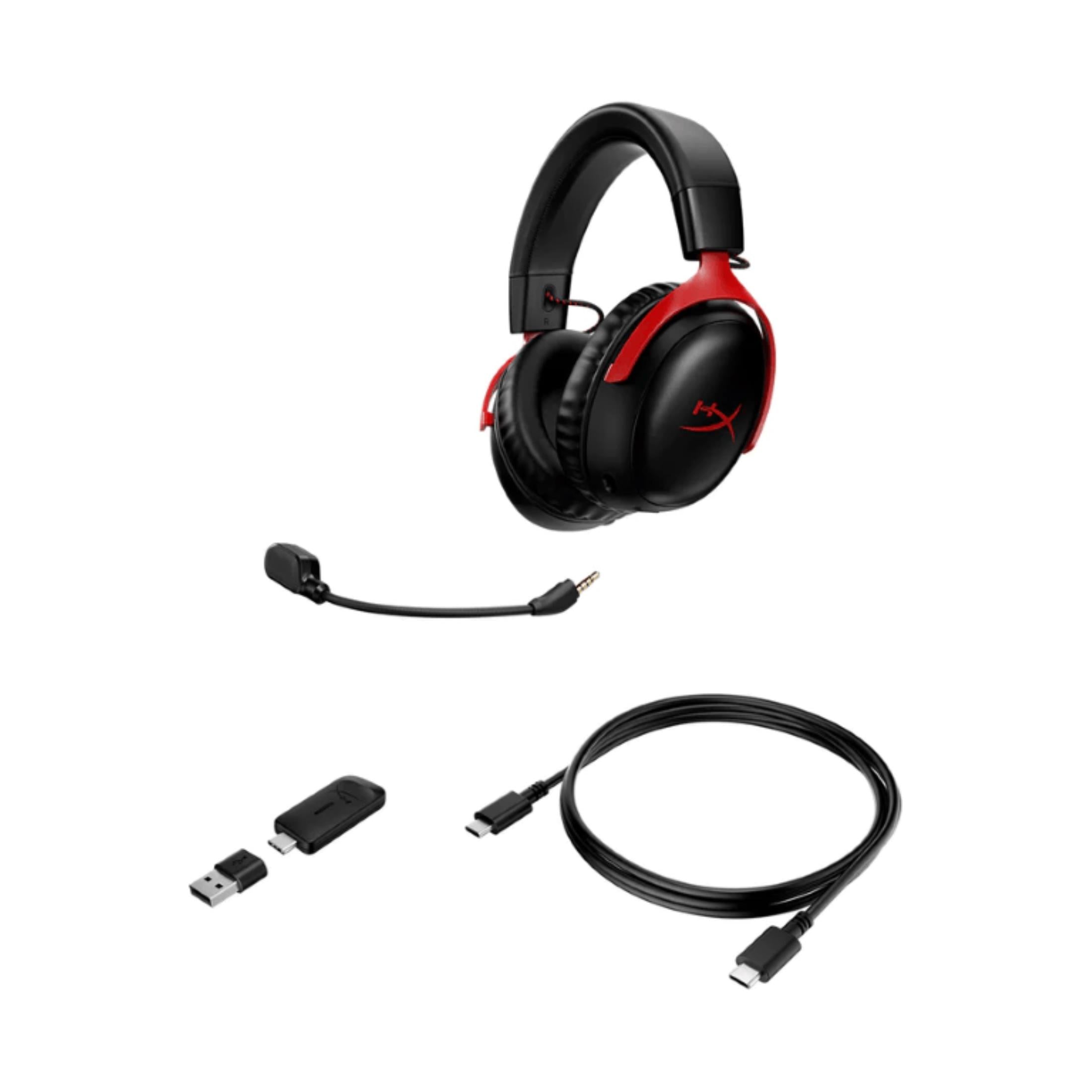 HyperX Cloud III Wireless Gaming Headset Black Red 77Z46AA – HP Shop
