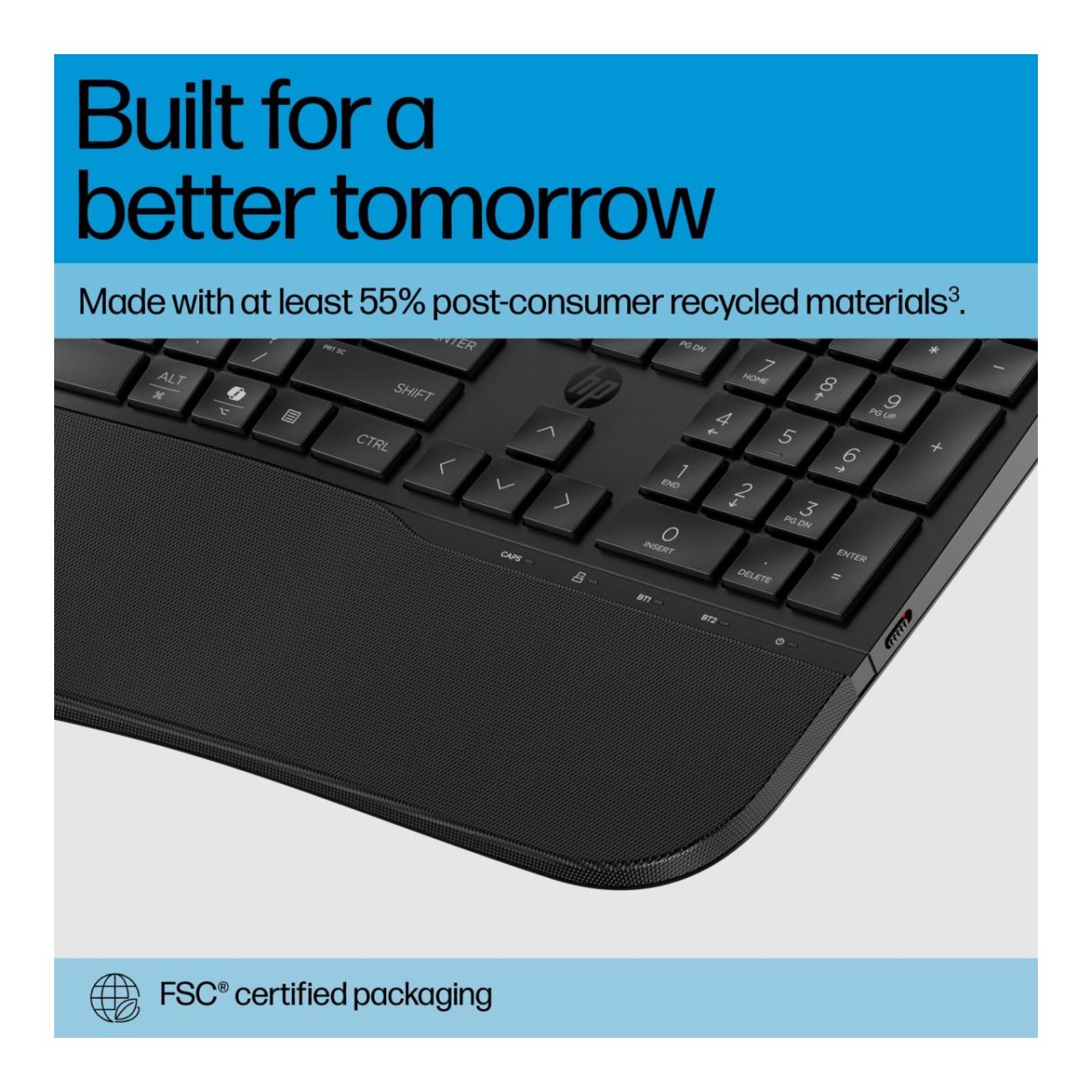 HP 685 Comfort Dual-Mode Keyboard Black 8T6L9UT – HP Shop