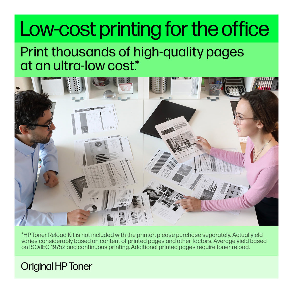 HP 154A Black Toner Reload Cartridges Kit 2,500 Pages Original W1540A