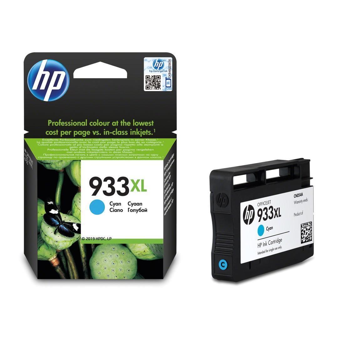HP 933XL Cyan High Yield Printer Ink Cartridge Original CN054AE Single ...