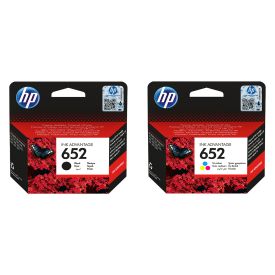 HP 652 Black/Tri-colour Original Ink Advantage Bundle