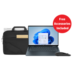 HP Spectre x360 2-in-1 Laptop 14-eu0007ni, Windows 11 Home Single Language, 14", touch screen, Intel® Core™ Ultra 7, 16GB RAM, 1TB SSD, 2.8K, Slate blue