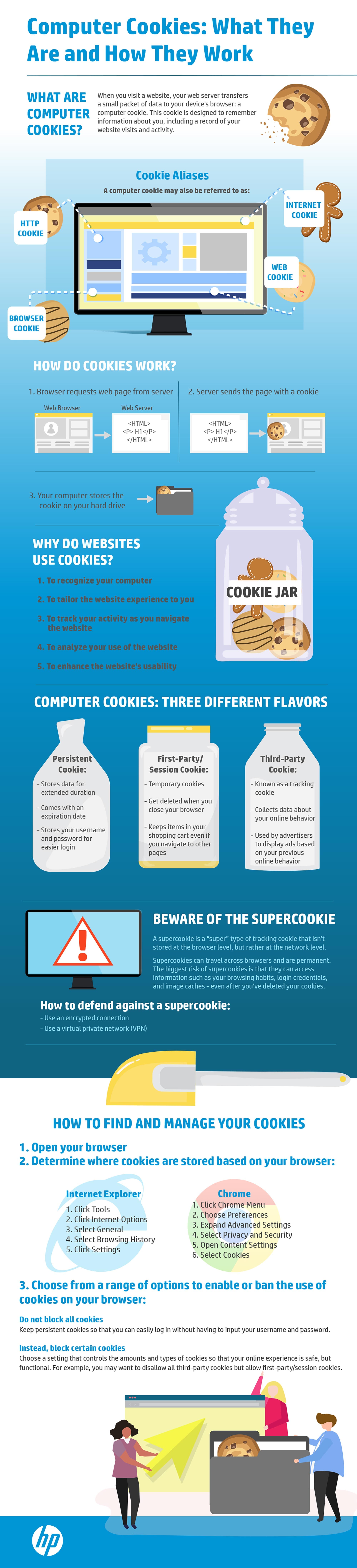What are Computer Cookies Infographic